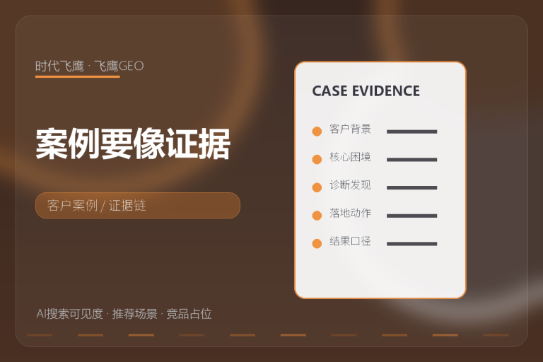 案例写得越像宣传稿，AI越难判断你靠谱