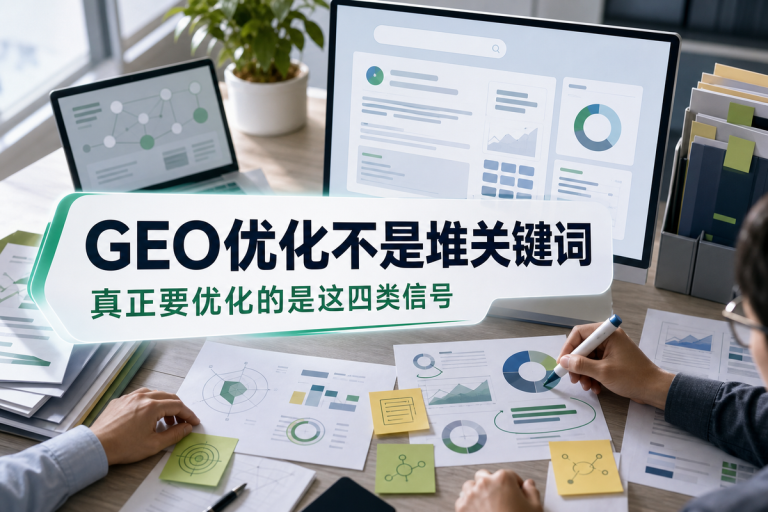 GEO优化不是堆关键词：真正要优化的是这四类信号