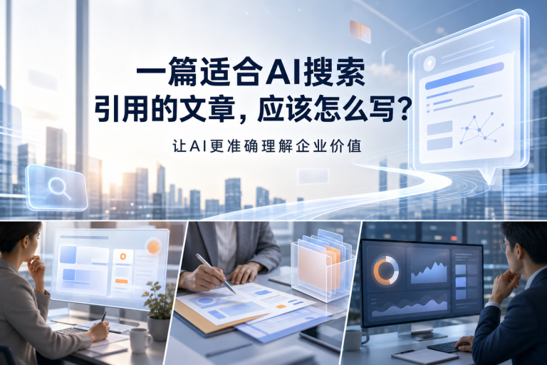 一篇适合AI搜索引用的文章，应该怎么写？