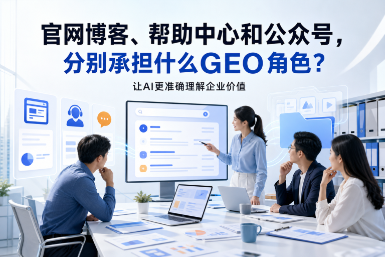 官网博客、帮助中心和公众号,分别承担什么GEO角色?