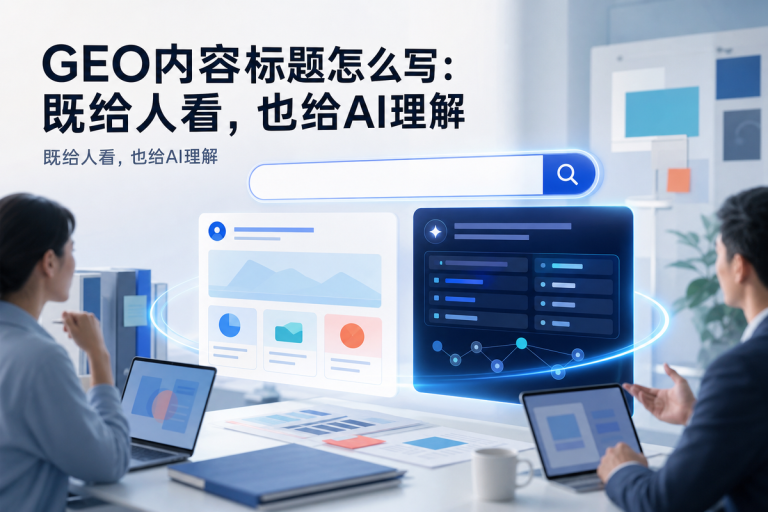 GEO内容标题怎么写:既给人看,也给AI理解