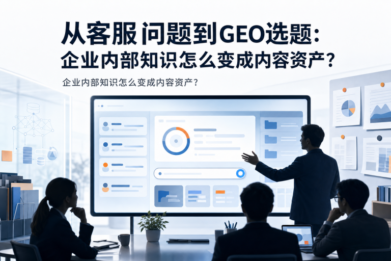 从客服问题到GEO选题:企业内部知识怎么变成内容资产?