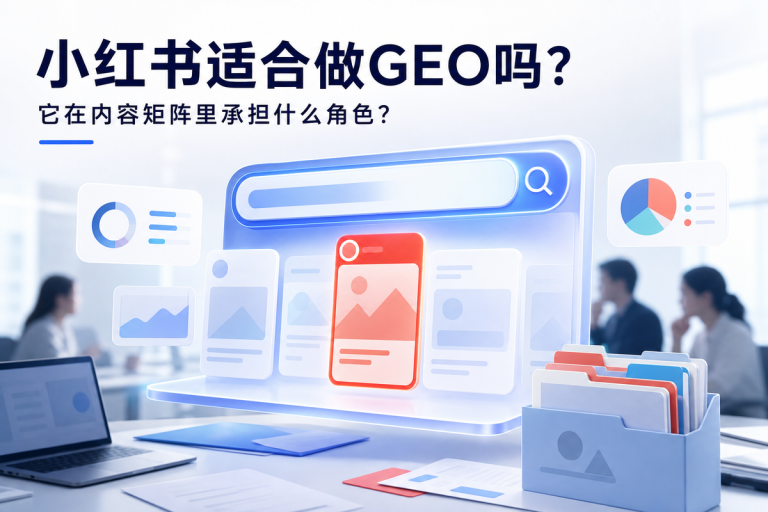 小红书适合做GEO吗?它在内容矩阵里承担什么角色?