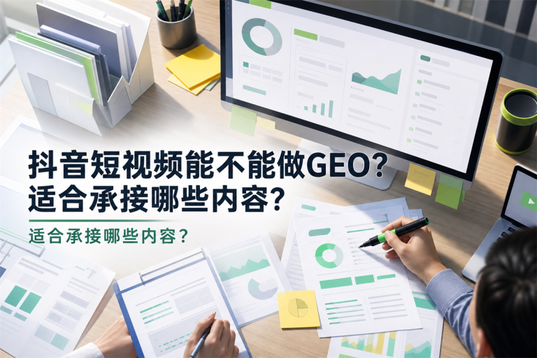 抖音短视频能不能做GEO?适合承接哪些内容?