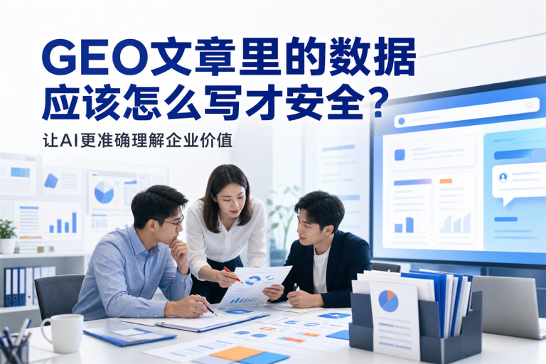 GEO文章里的数据应该怎么写才安全？