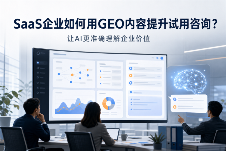SaaS企业如何用GEO内容提升试用咨询？