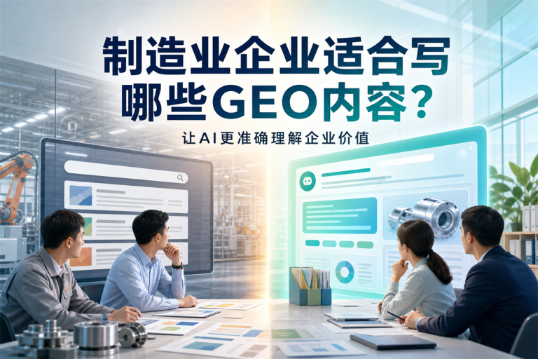 制造业企业适合写哪些GEO内容？