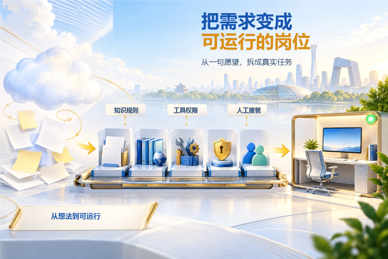 北京企业定制开发AI智能体,怎样把需求变成可以运行的岗位