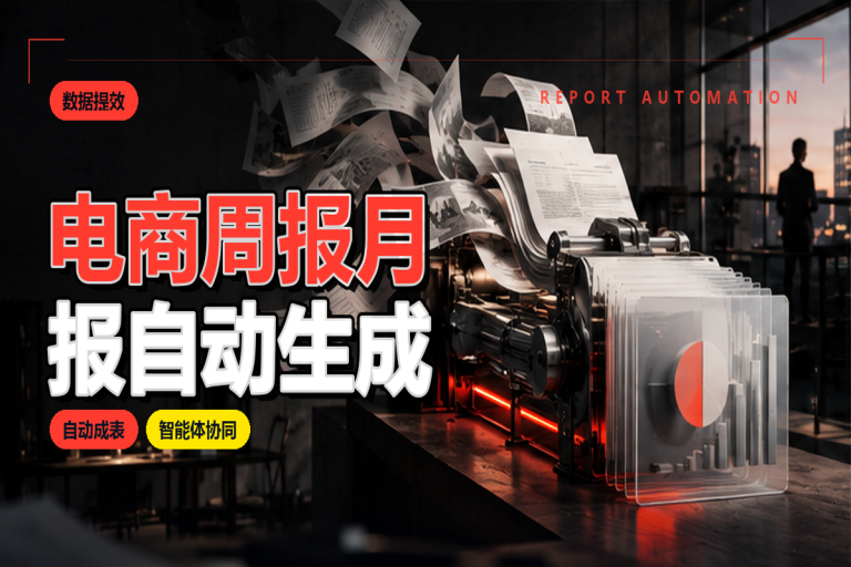 电商周报月报如何自动生成？